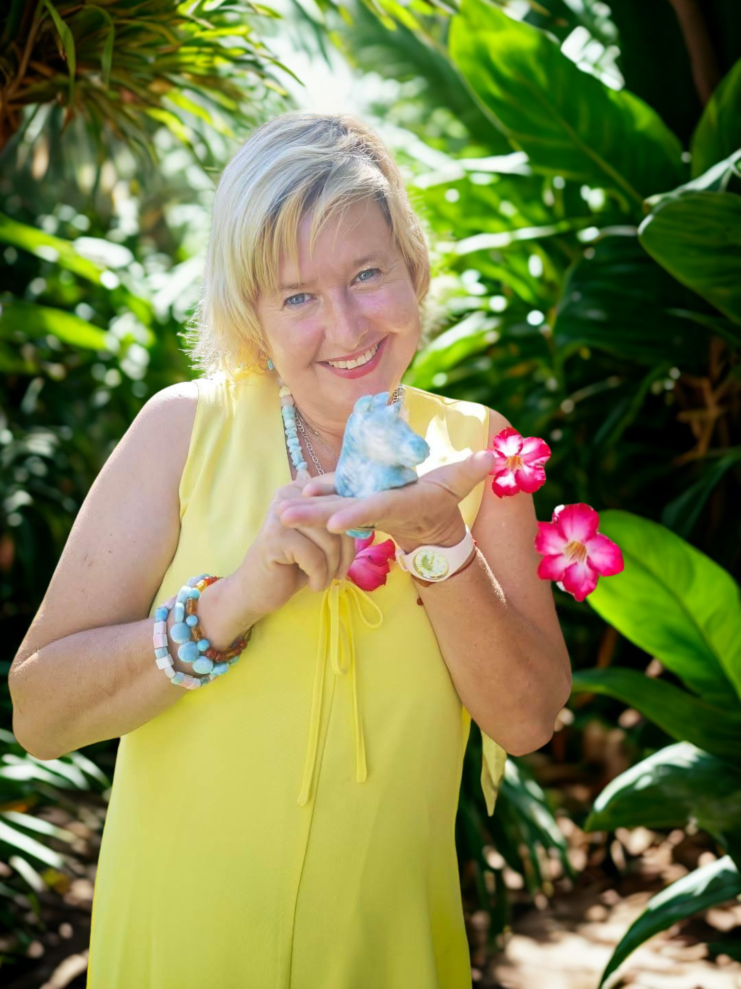 Anael s kusem Larimaru v Dominikánské republice
